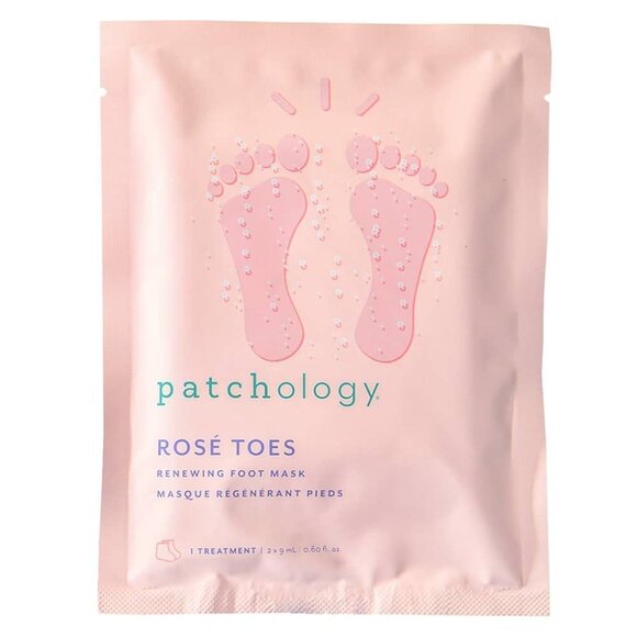 Rosé Toes Moisturizing Foot Mask – Shea Butter & Strawberry Scented Booties for - Picture 7 of 8